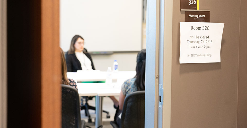 attendees in a classroom