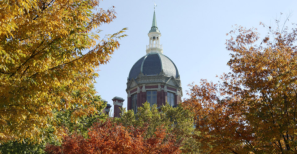 the dome in the fall