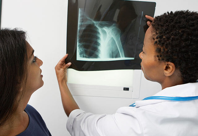 Examining an xray