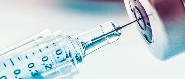 Vaccine syringe