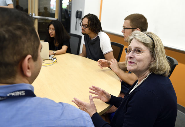 faculty and students