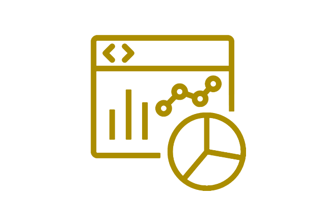 Chart and data icon